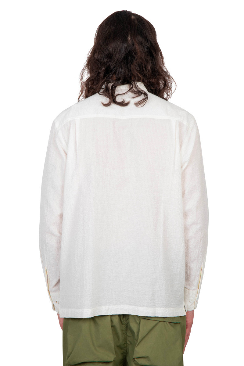 Universal Works. Chemise utility blanche