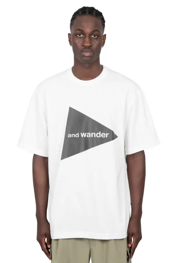 T-shirt logo And Wander blanc