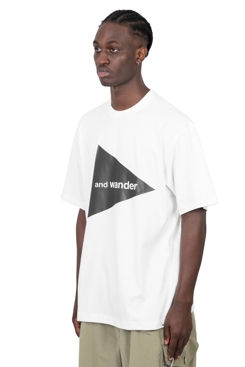 And Wander White and Wander logo t-shirt