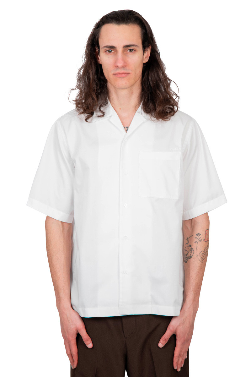 OAMC White kurt patch shirt