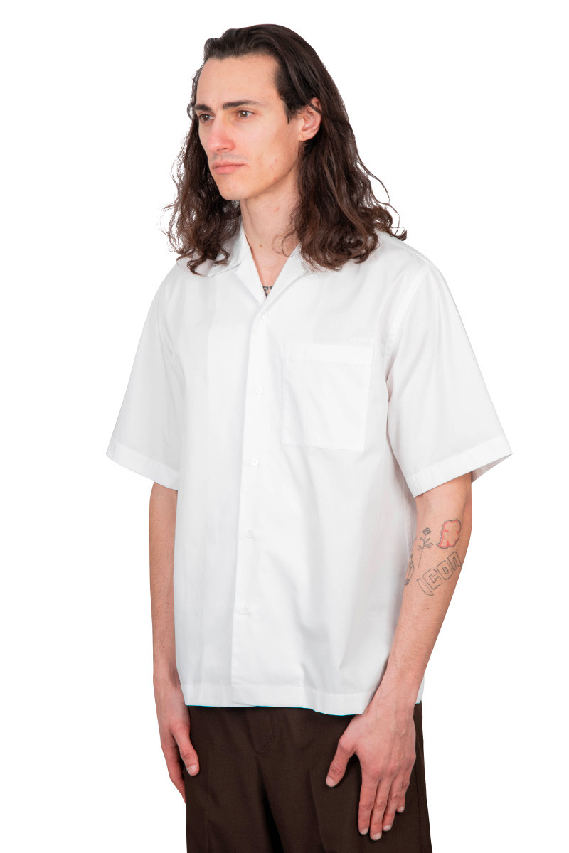 OAMC White kurt patch shirt