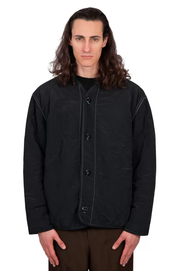 Black combat liner jacket