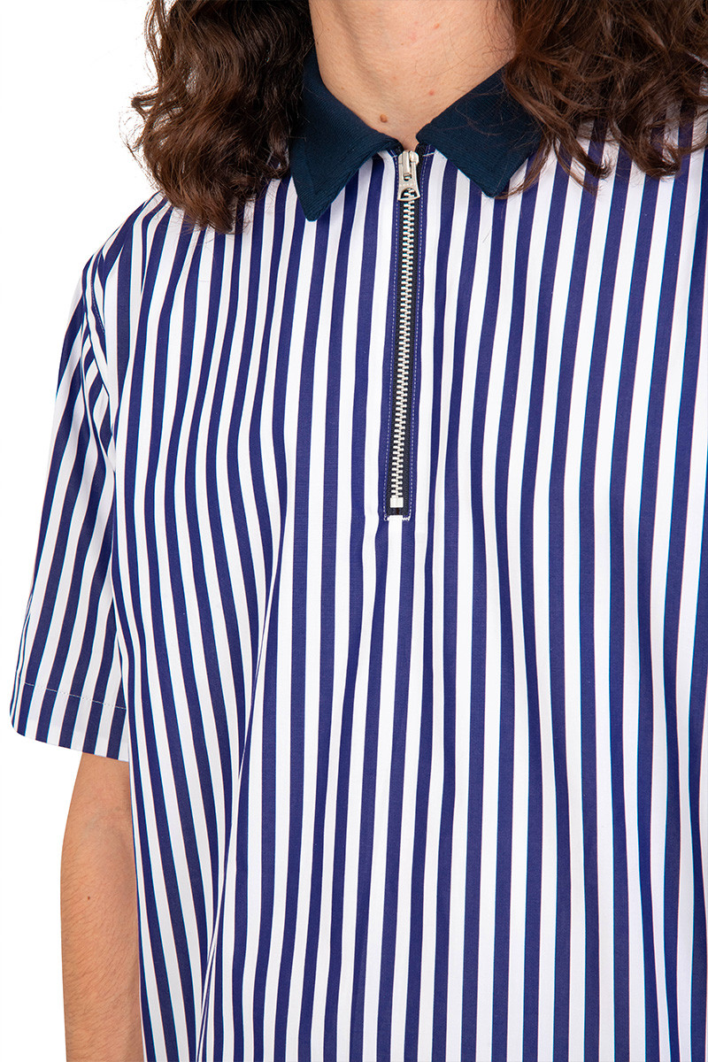 Sacai Navy stripe Thomas Mason pullover