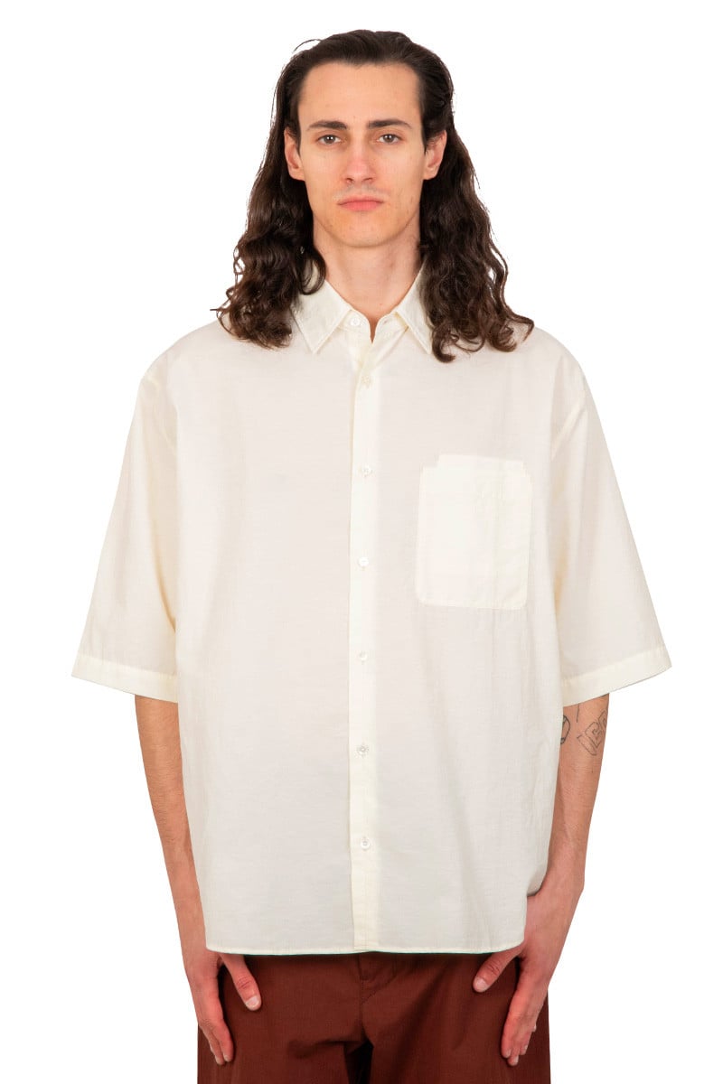 Lemaire Yellow double pocket shirt