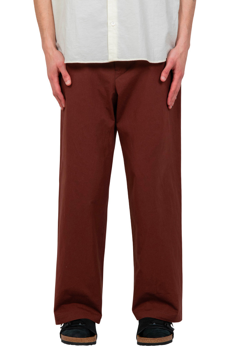 Lemaire Chocolate belted trousers