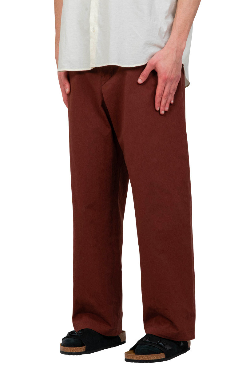 Lemaire Chocolate belted trousers