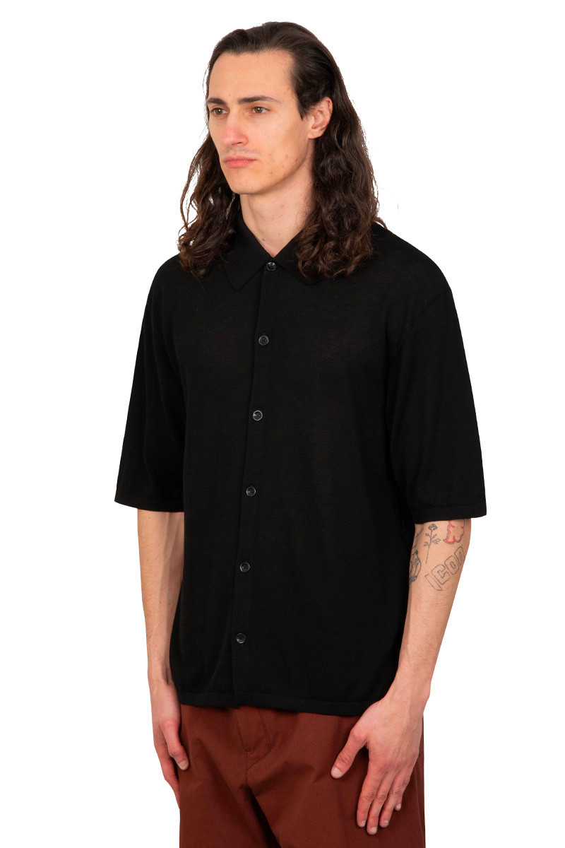 Lemaire Black polo shirt