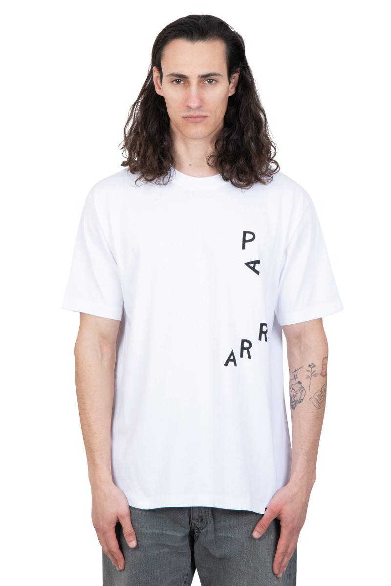 By Parra White fancy horse t-shirt