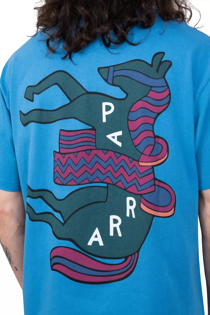 By Parra T-shirt cheval fantaisie bleu