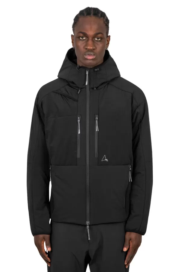 Black jacket synthetic stretch