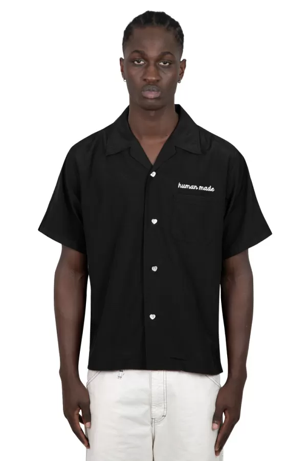 Black bowling shirt