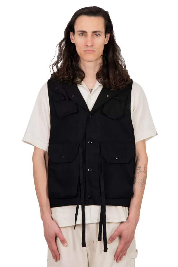 Black duracloth vest