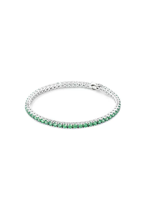 Green tennis bracelet