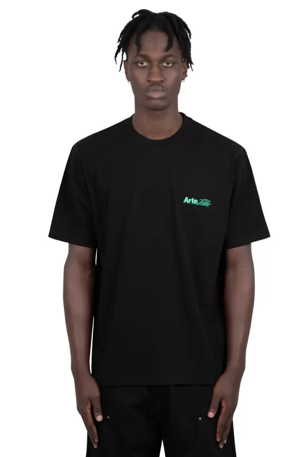 Black teo back t-shirt