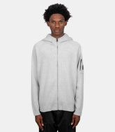 Fleece zipped hoodie