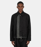 Reversible bomber jacket x nylon twill
