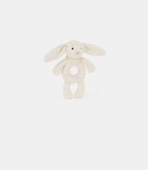 Bashful cream bunny ring rattleBRR4BC - OSJellycat