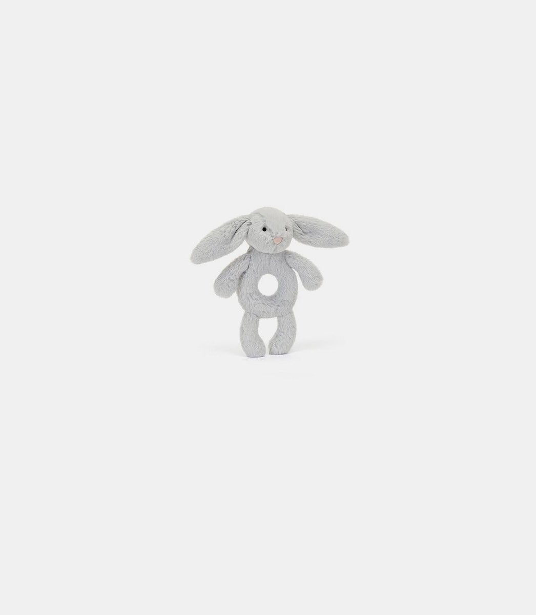 Bashful silver bunny ring rattleBRR4BS - OSJellycat