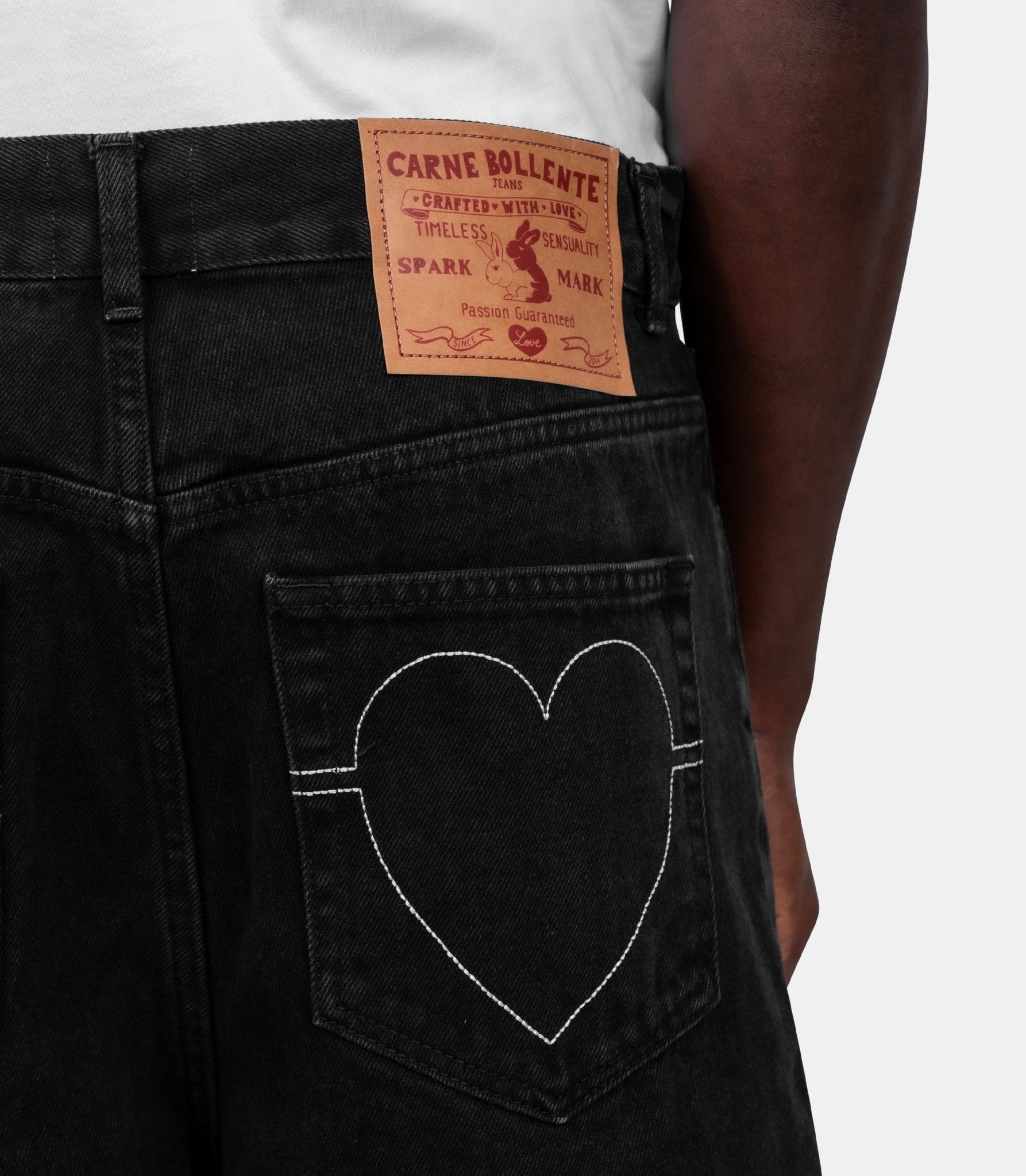 Bermuda heart on, hard on - SS26SH0201-off-black-30 - Carne bollente