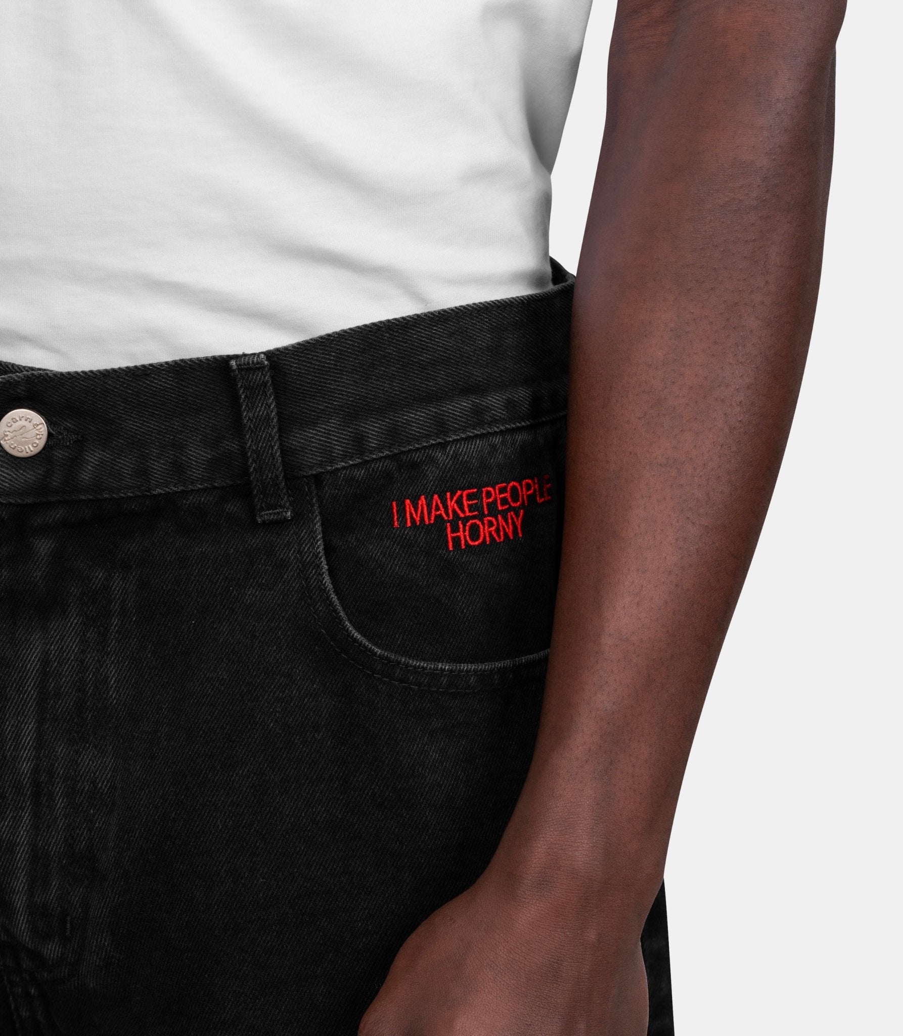 Bermuda heart on, hard on - SS26SH0201-off-black-30 - Carne bollente