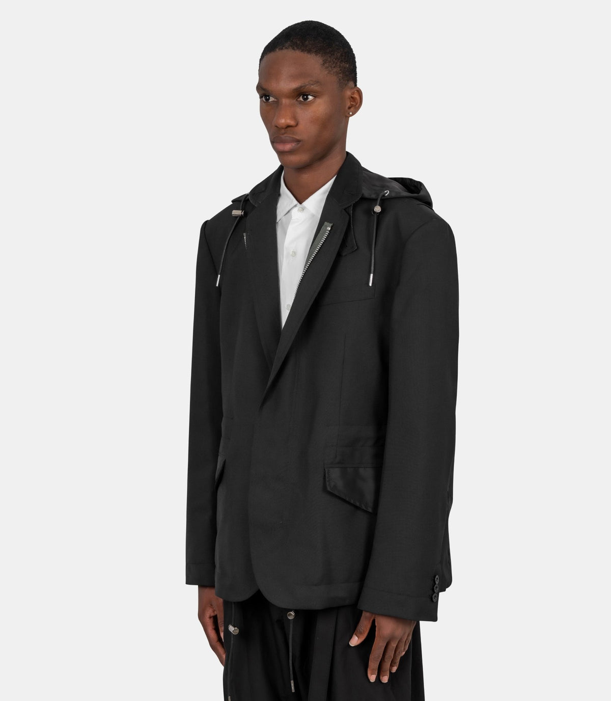 Blazer x nylon twill-26-04026M-3-Sacai