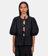 Blouse peplum - F7364 - 099 - 34 - Ganni
