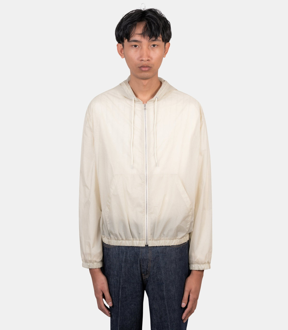 Blouson à capuche-A26AB02NR-DUSTYIVORY-3-Auralee