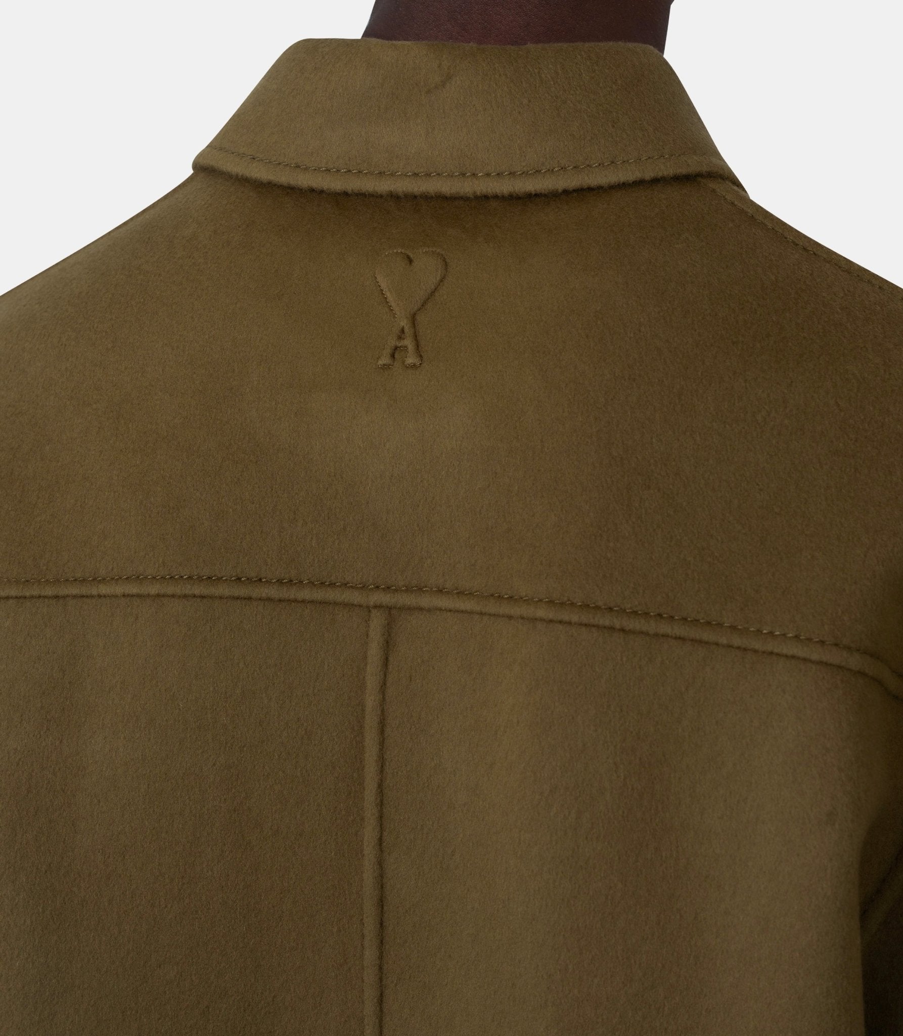 Blouson boule boutonné en laine - HJK844.WV0022.298 - S - Ami paris