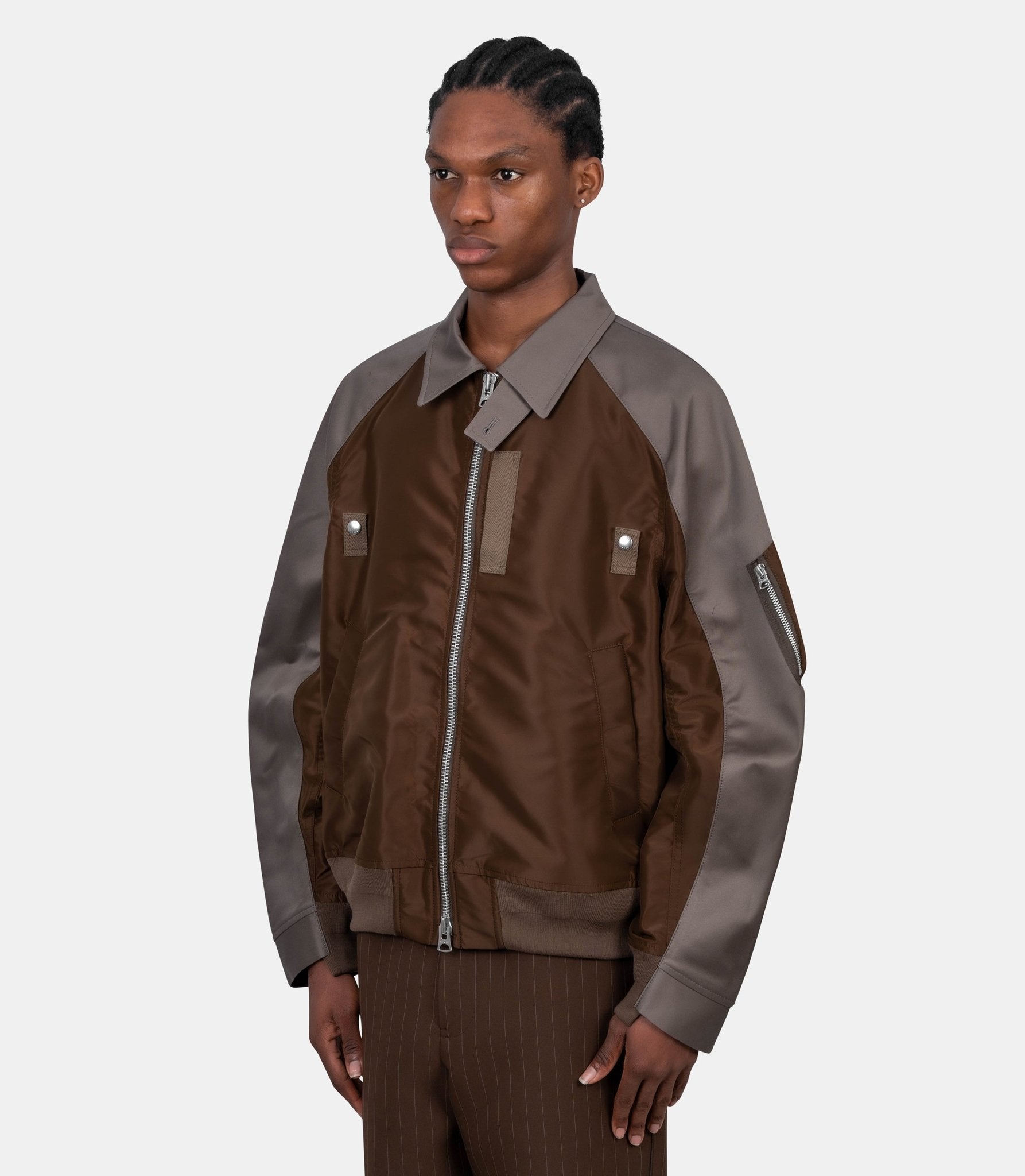 Blouson coton chino x nylon twill - 26-03911M-314-2 - Sacai