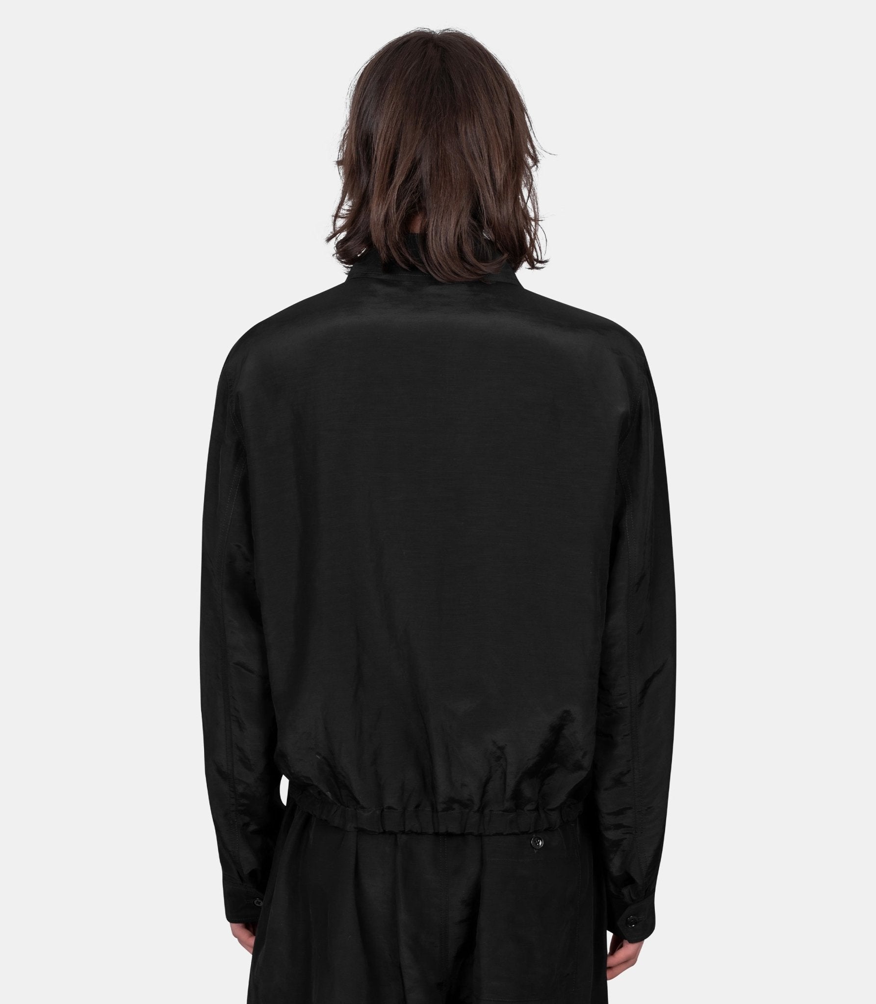 Blouson court en lin mélangé - OW1231-LF1022-BK999-46 - Lemaire