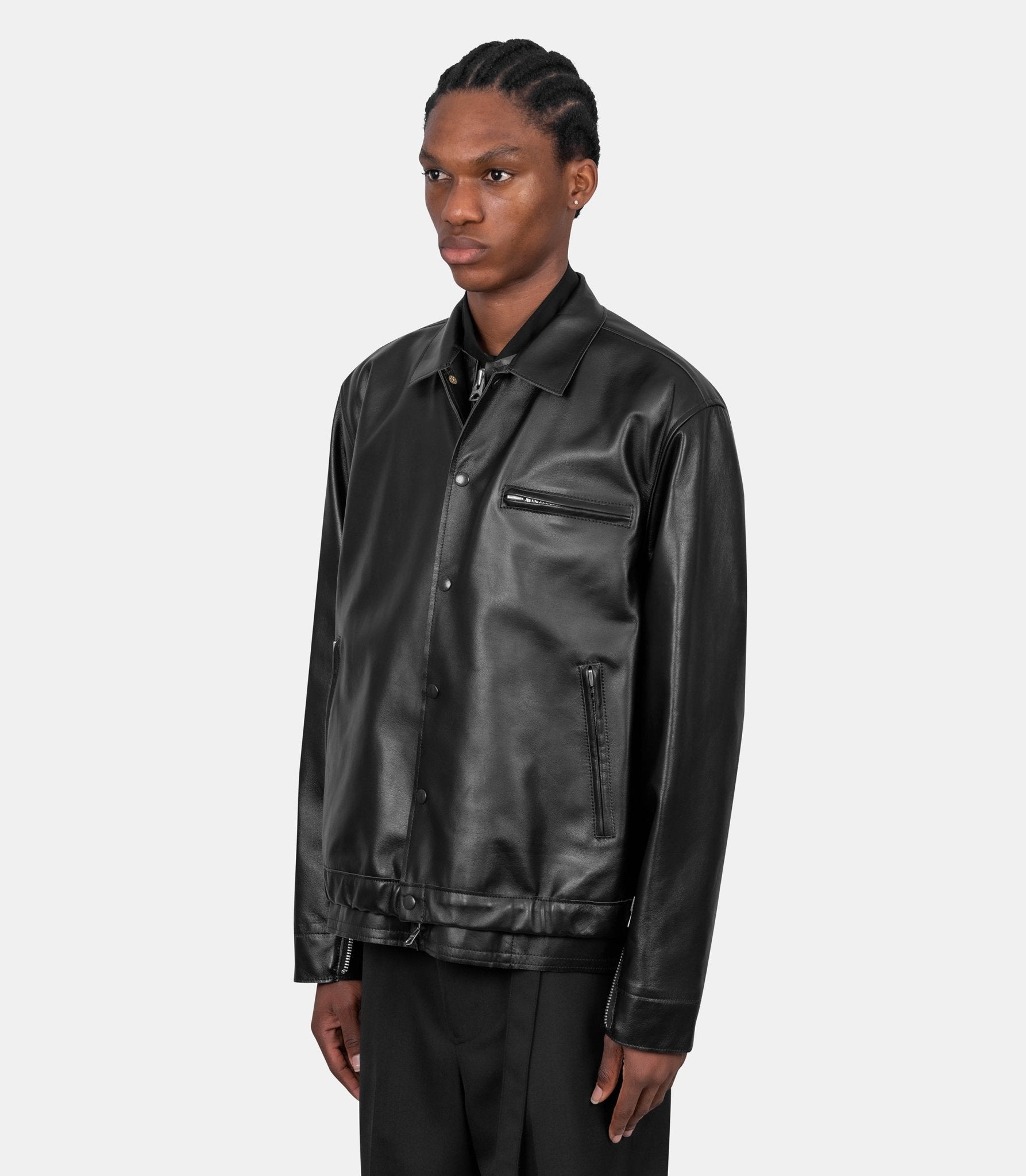 Blouson en cuir - 26-03906M-001-3 - Sacai