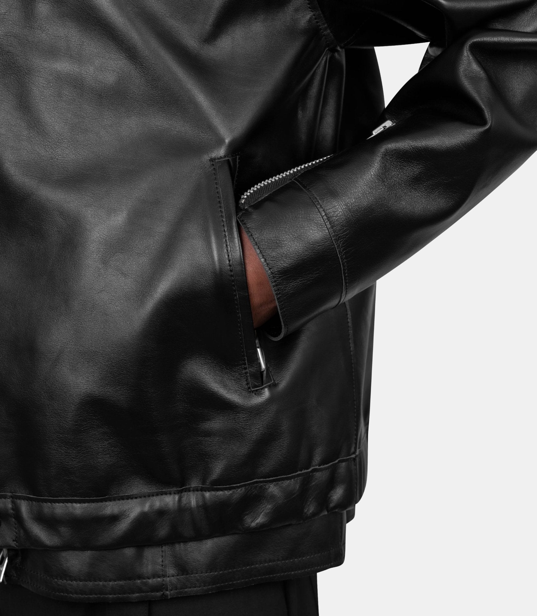 Blouson en cuir - 26-03906M-001-3 - Sacai