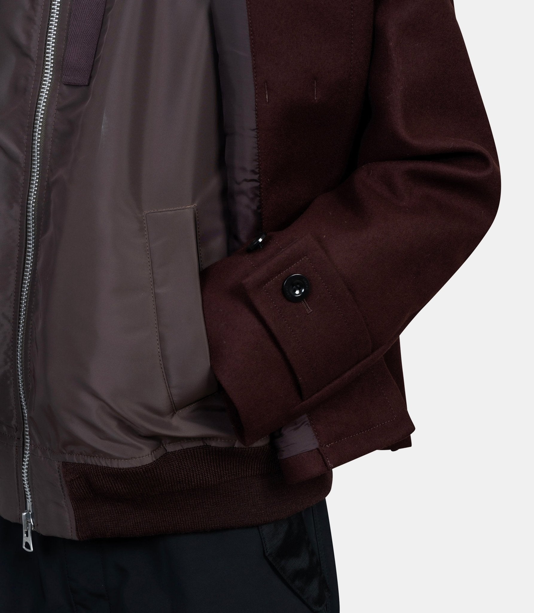 Blouson en laine melton - 25 - 03846M - 601 - 2 - Sacai