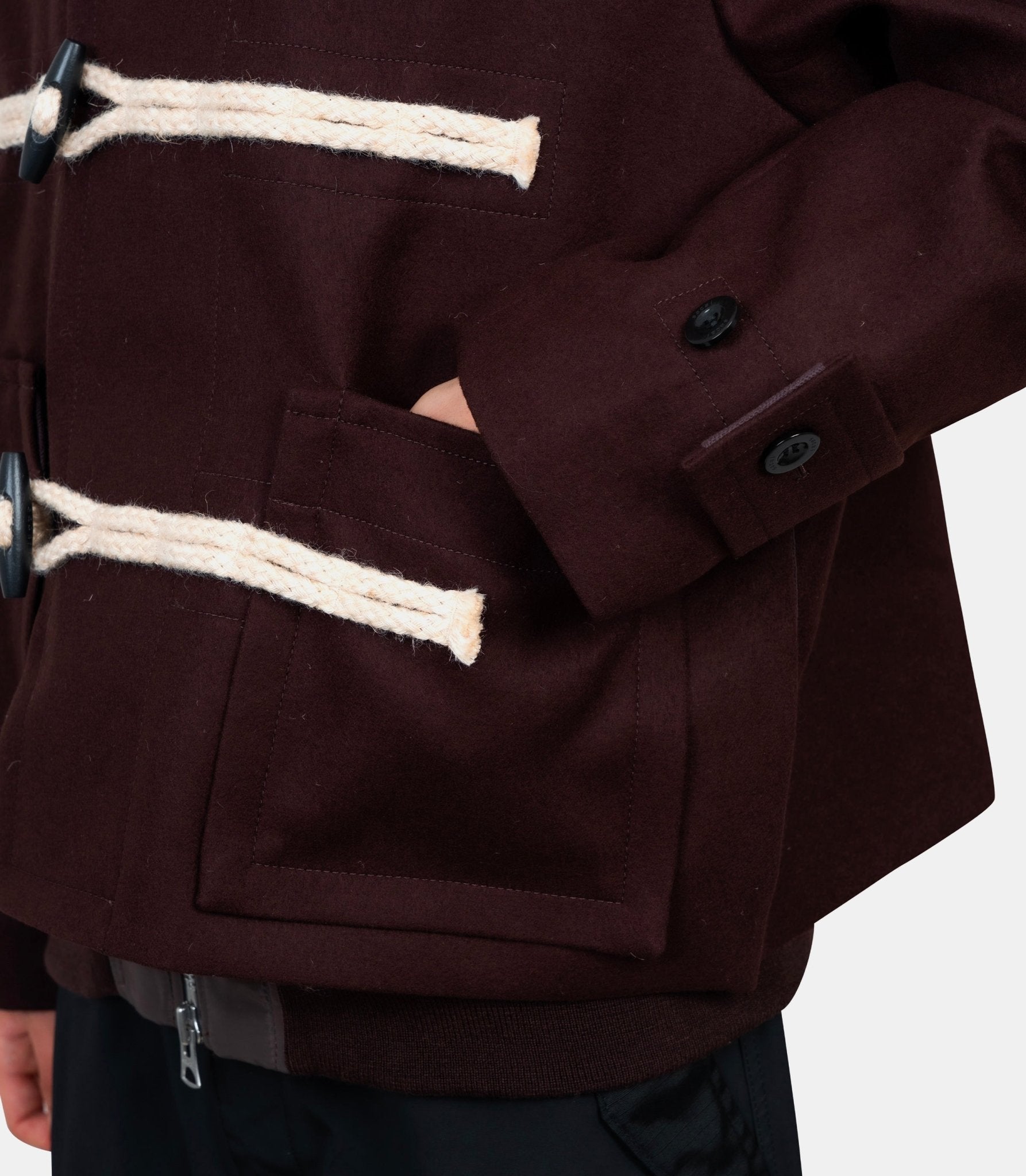 Blouson en laine melton - 25 - 03846M - 601 - 2 - Sacai