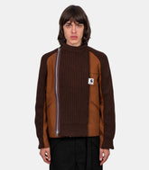 Blouson en laine x carhartt wip - 25 - 03860M - 642 - 2 - Sacai