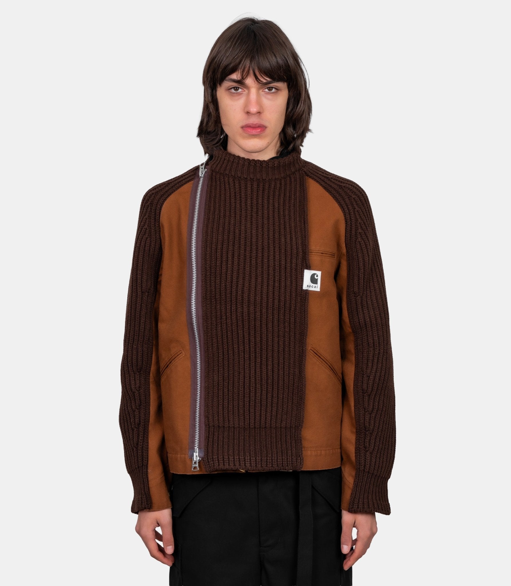 Blouson en laine x carhartt wip - 25 - 03860M - 642 - 2 - Sacai