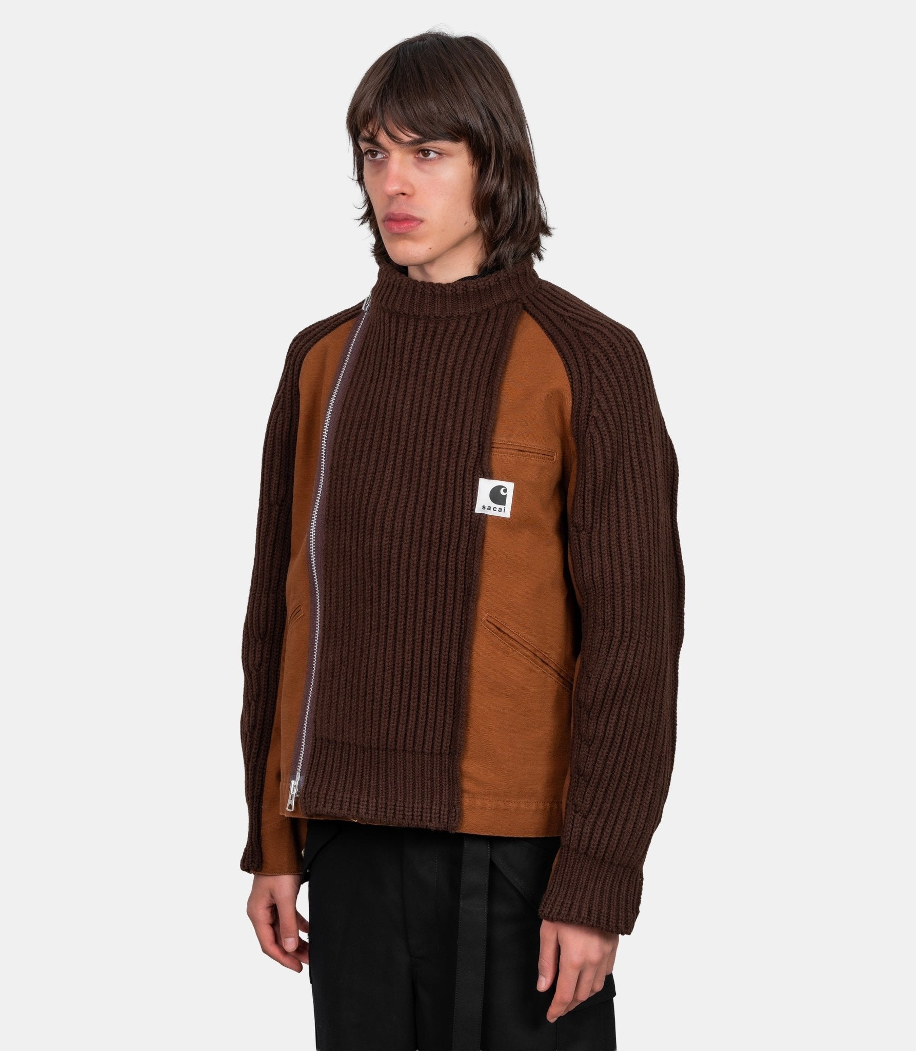 Blouson en laine x carhartt wip - 25 - 03860M - 642 - 2 - Sacai
