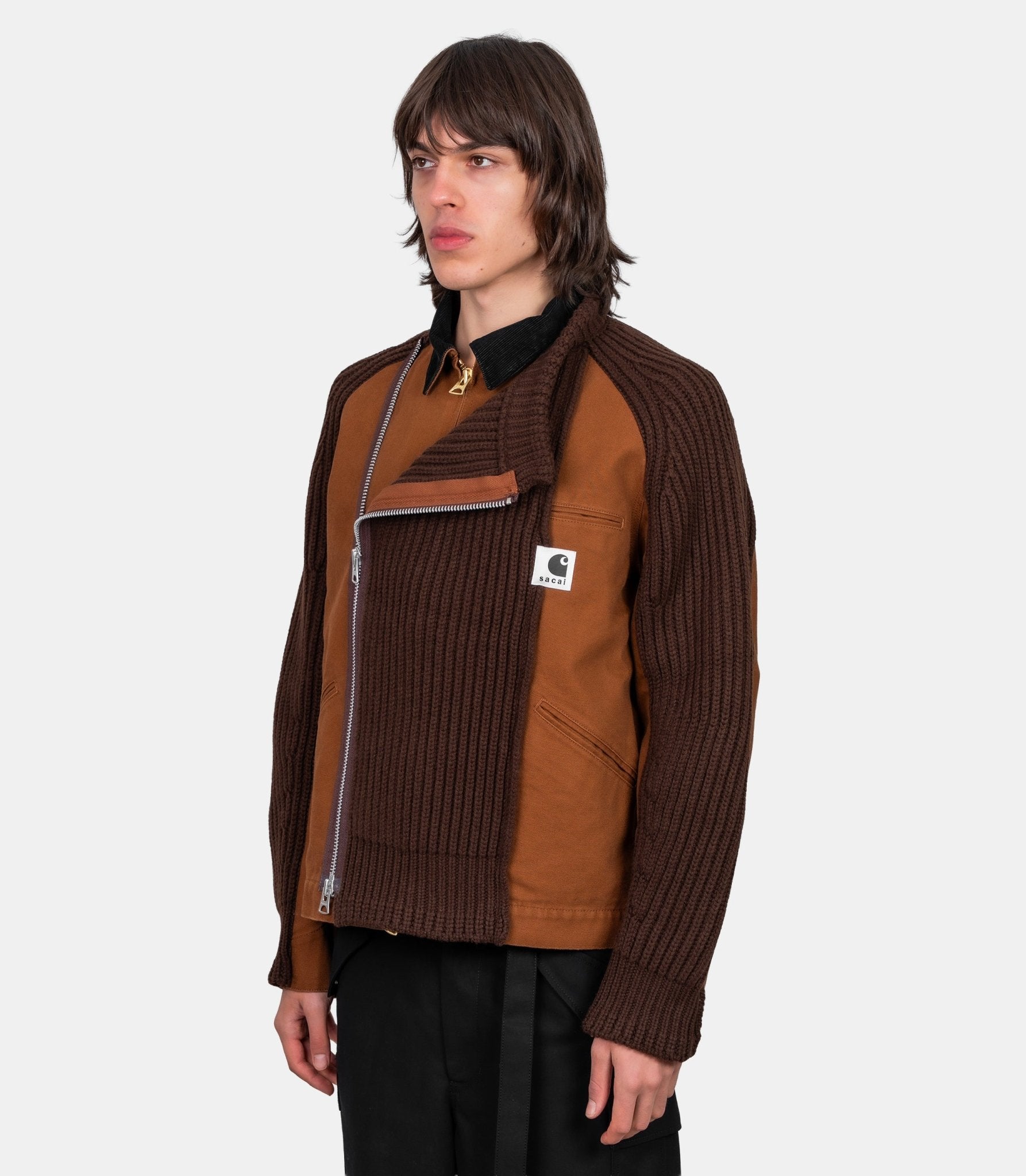 Blouson en laine x carhartt wip - 25 - 03860M - 642 - 2 - Sacai