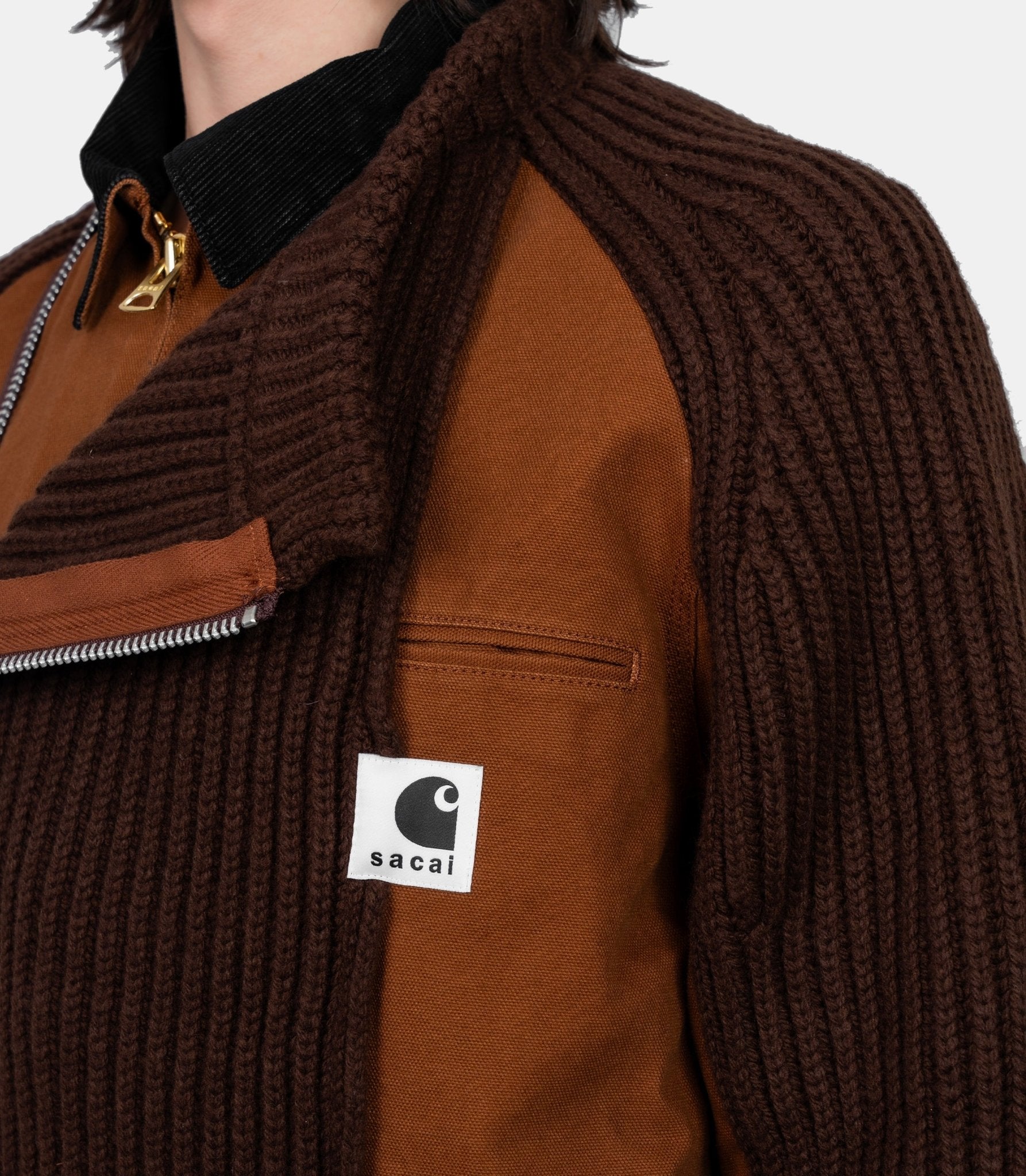 Blouson en laine x carhartt wip - 25 - 03860M - 642 - 2 - Sacai