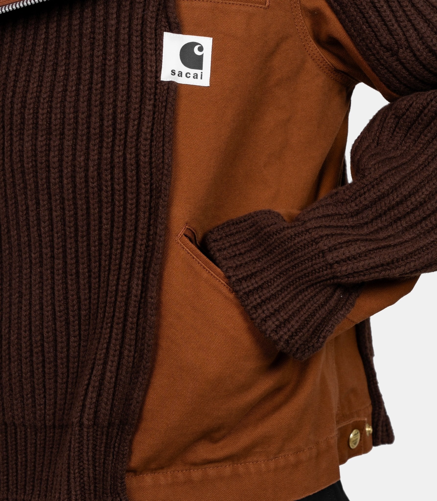 Blouson en laine x carhartt wip - 25 - 03860M - 642 - 2 - Sacai