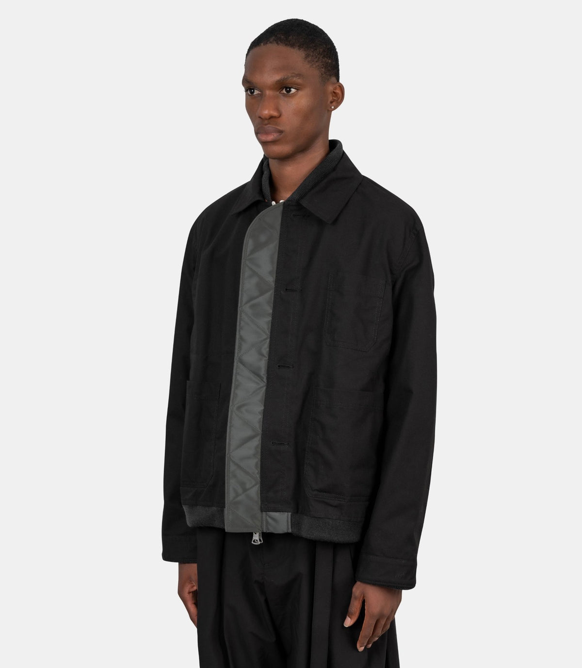 Blouson reversible x nylon twill-26-04035M-2-Sacai