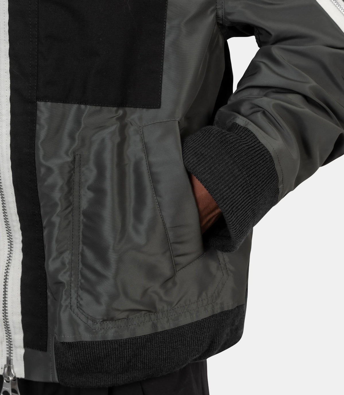 Blouson reversible x nylon twill-26-04035M-2-Sacai