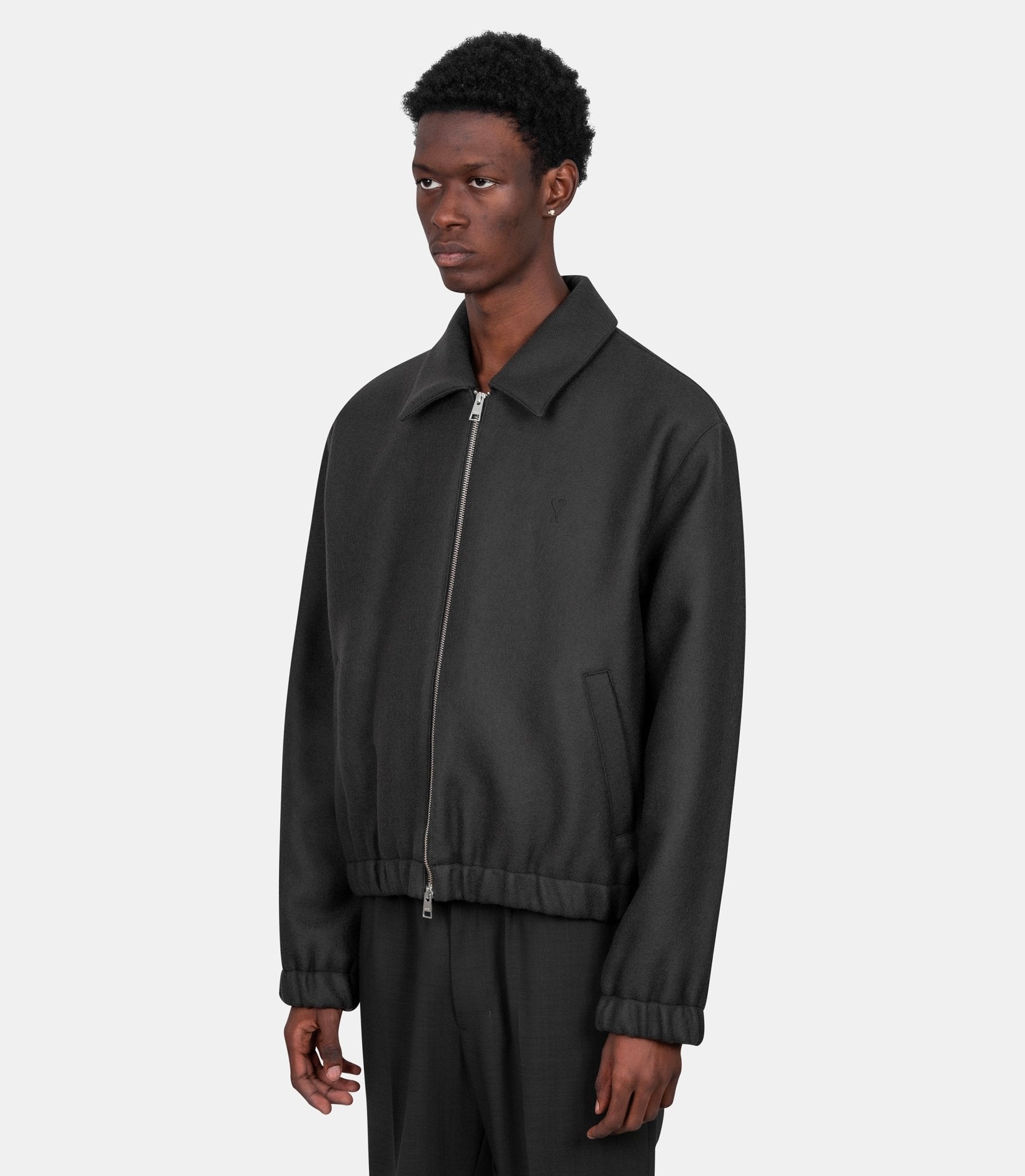 Blouson zippé ami de coeur - HJK830.WV0078.20 - S - Ami paris