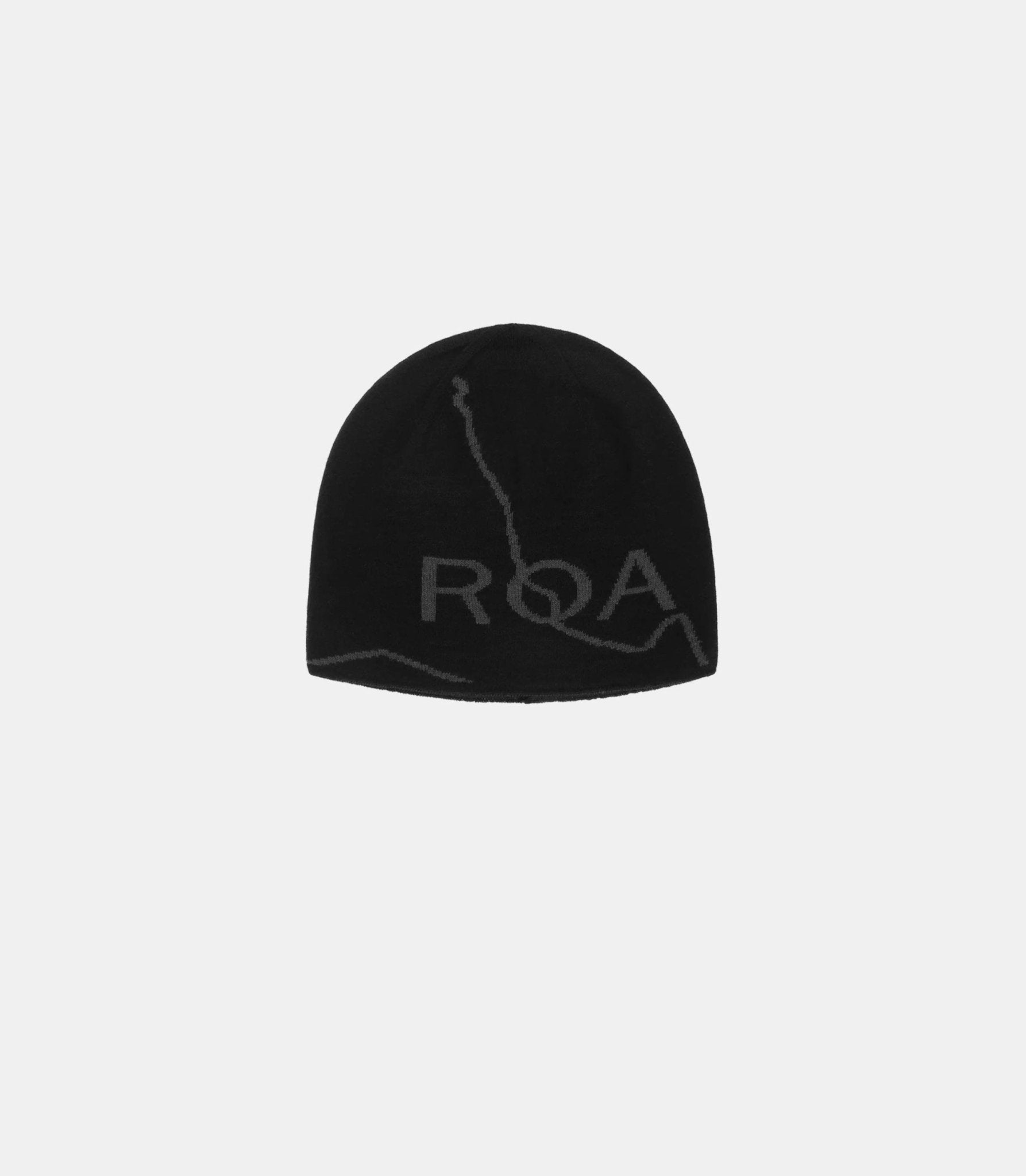 Bonnet en laine avec logo - RBUW288YA12-BLK0001-OS - Roa