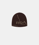 Bonnet en laine avec logo - RBUW288YA12-BRW0001-OS - Roa