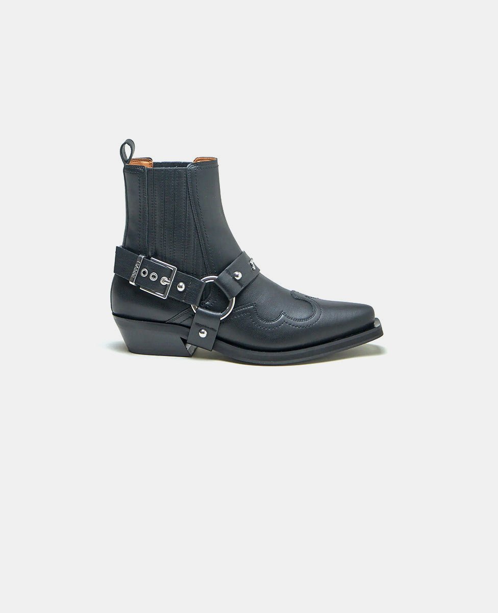 Bottes chelsea western - s2744 - 099 - 36 - Ganni