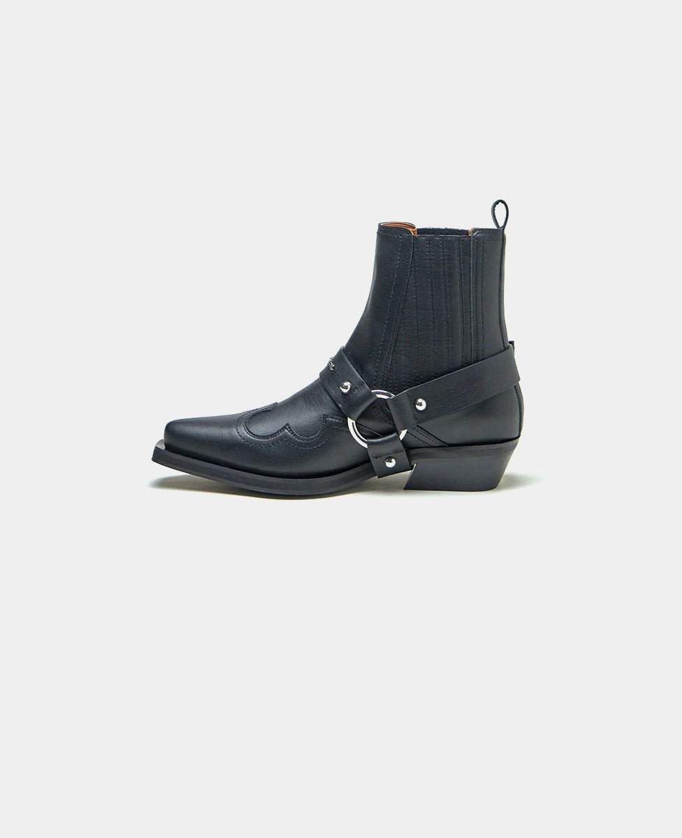 Bottes chelsea western - s2744 - 099 - 36 - Ganni