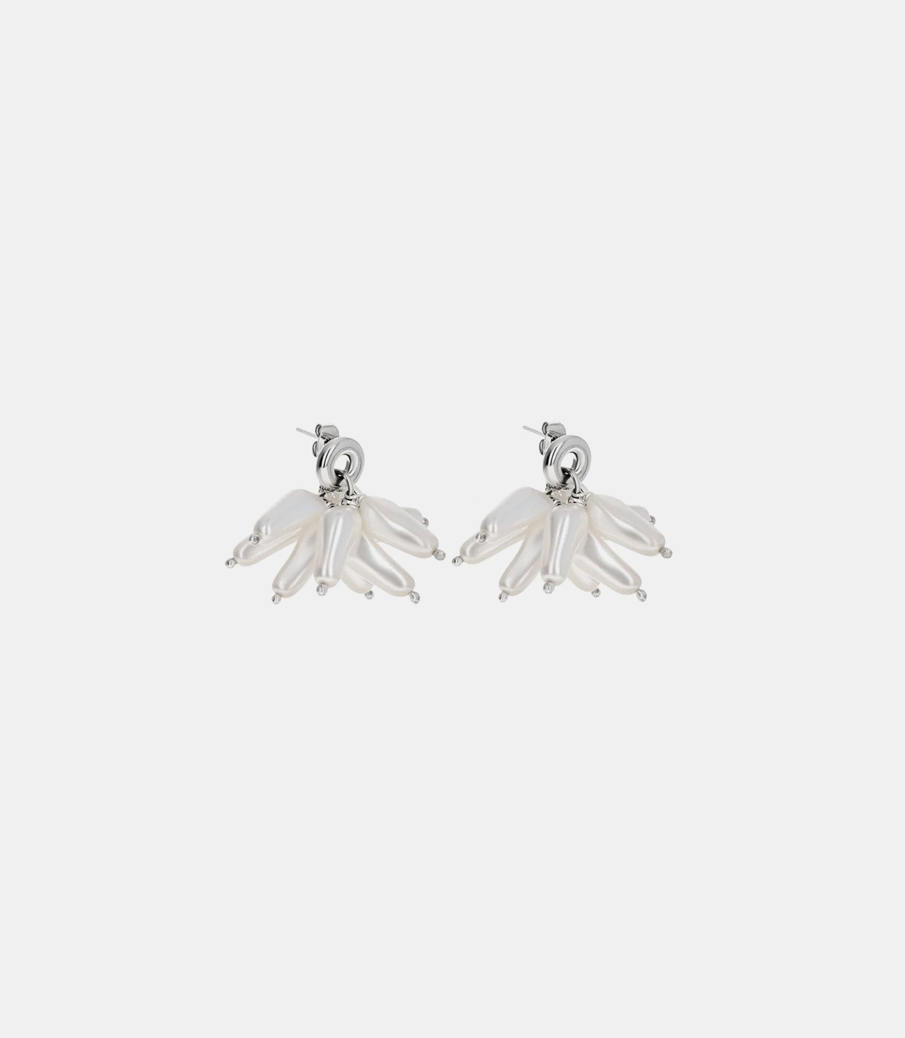 Boucles d’oreilles moon - MOONEARRINGS-PALLADIUM-OS - Justine clenquet
