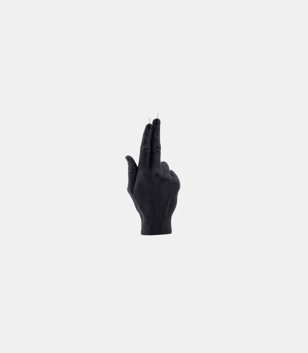 Bougie "gun fingers"gun fingers black - OSCandle hand