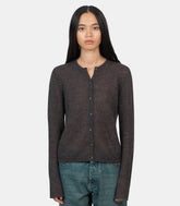 Cardigan button fine champions marronTJ9512 - 230 - FW24 - SPaloma wool